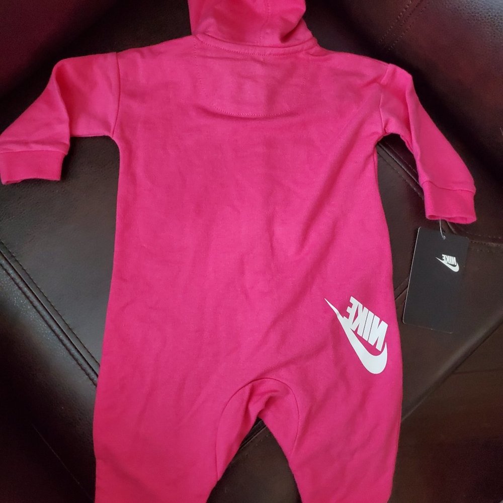 Nike Baby Hooded Zip-Up Coverall